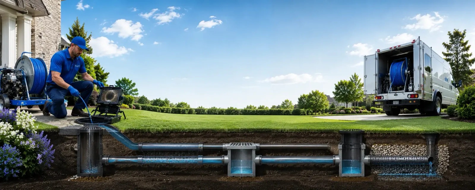 Outdoor drain cleaning information for New Kensington, PA